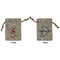 Dalmation Small Burlap Gift Bag - Front & Back (Personalized)