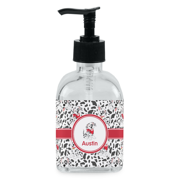 Custom Dalmation Glass Soap & Lotion Bottle - Single Bottle (Personalized)