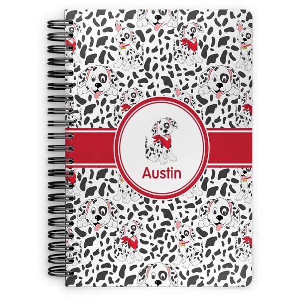 Custom Dalmation Spiral Notebook - 7x10 w/ Name or Text