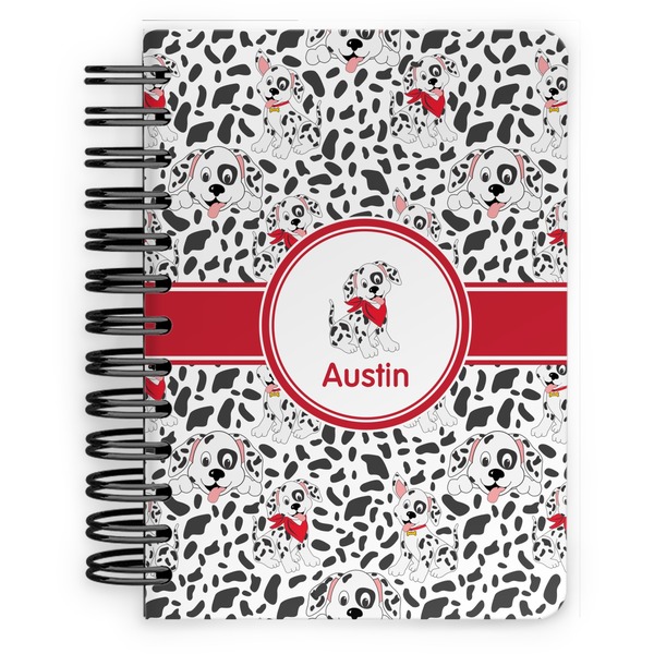Custom Dalmation Spiral Notebook - 5x7 w/ Name or Text