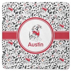 Dalmation Square Rubber Backed Coaster (Personalized)