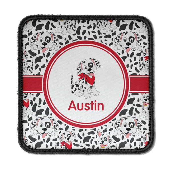 Custom Dalmation Iron On Square Patch w/ Name or Text