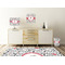 Dalmation Square Wall Decal Wooden Desk