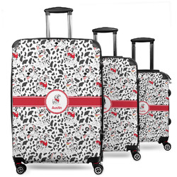 Dalmation 3 Piece Luggage Set - 20" Carry On, 24" Medium Checked, 28" Large Checked (Personalized)