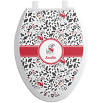 Dalmation Toilet Seat Decal - Elongated (Personalized)