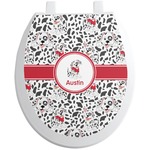 Dalmation Toilet Seat Decal - Round (Personalized)