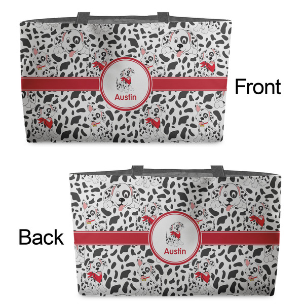 Dalmation Tote w/Black Handles - Front & Back Views