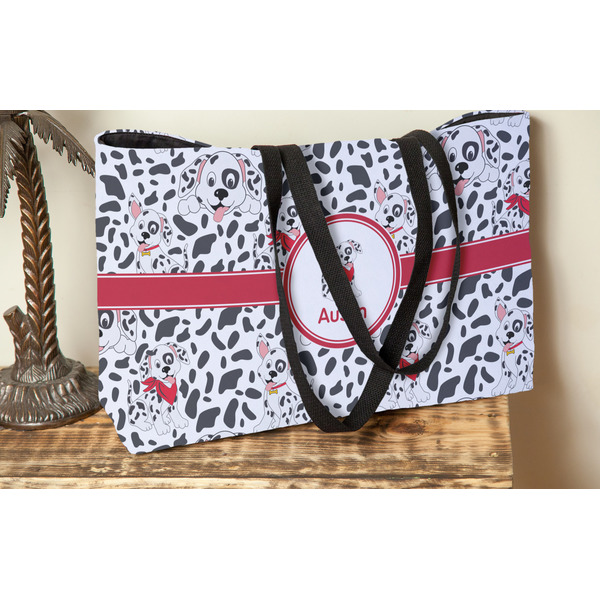 Dalmation Tote w/Black Handles - Lifestyle View