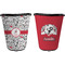 Dalmation Trash Can Black - Front and Back - Apvl