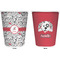 Dalmation Trash Can White - Front and Back - Apvl