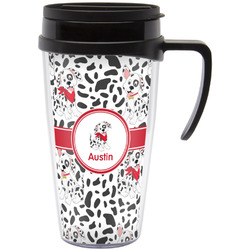 Dalmation Acrylic Travel Mug with Handle (Personalized)