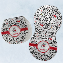 Dalmation Burp Pads - Velour - Set of 2 w/ Name or Text