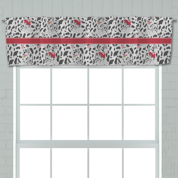 Dalmation Valance - Closeup on window