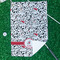 Dalmation Waffle Weave Golf Towel - In Context