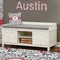 Dalmation Wall Name Decal Above Storage bench