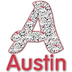Dalmation Name & Initial Decal - Up to 9"x9" (Personalized)
