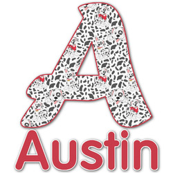 Dalmation Name & Initial Decal - Custom Sized (Personalized)