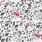 Dalmation Wallpaper & Surface Covering (Water Activated 24"x 24" Sample)