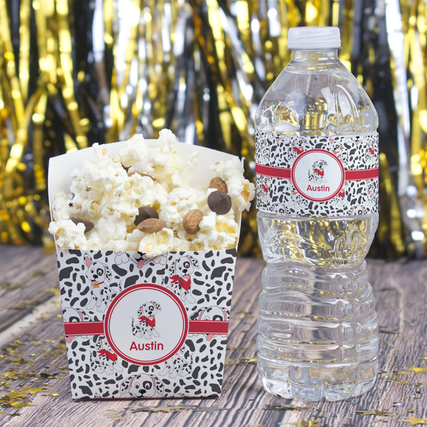 Dalmation Water Bottle Label - w/ Favor Box