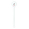 Dalmation White Plastic 5.5" Stir Stick - Round - Single Stick