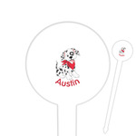 Dalmation Round Plastic Food Picks (Personalized)