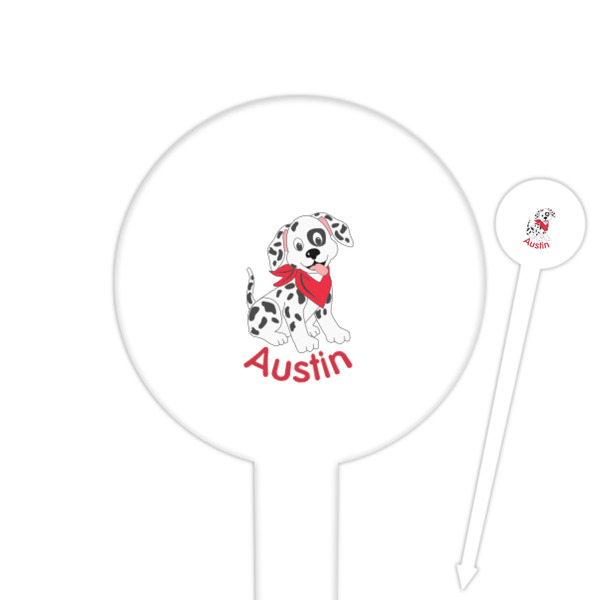 Custom Dalmation Round Plastic Food Picks (Personalized)