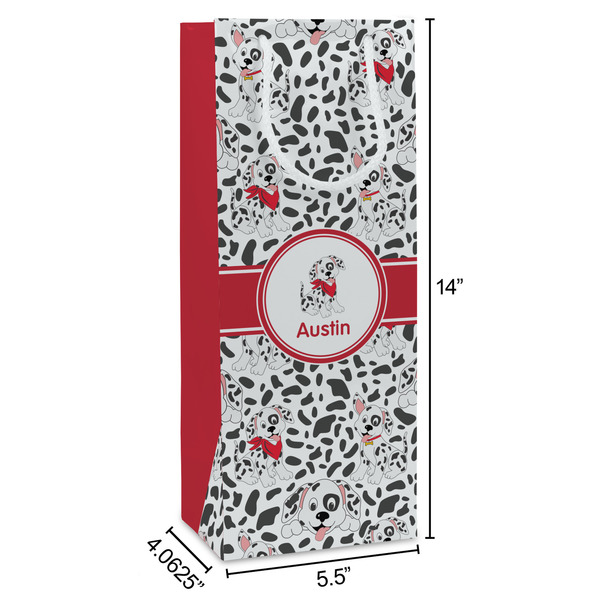 Dalmation Wine Gift Bag - Dimensions