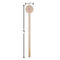 Dalmation Wooden 6" Stir Stick - Round - Dimensions