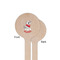 Dalmation Wooden 6" Stir Stick - Round - Single Sided - Front & Back