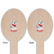 Dalmation Wooden Food Pick - Oval - Double Sided - Front & Back