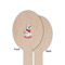 Dalmation Wooden Food Pick - Oval - Single Sided - Front & Back