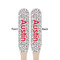Dalmation Wooden Food Pick - Paddle - Double Sided - Front & Back
