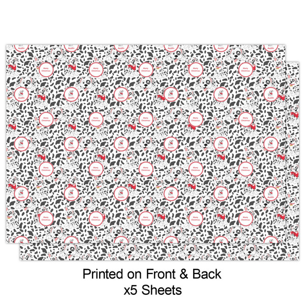 Dalmation Wrapping Paper Sheet - Double Sided - Front