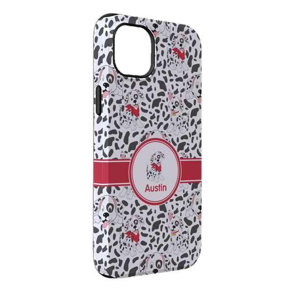 Custom Dalmation iPhone Case - Rubber Lined - iPhone 14 Plus (Personalized)