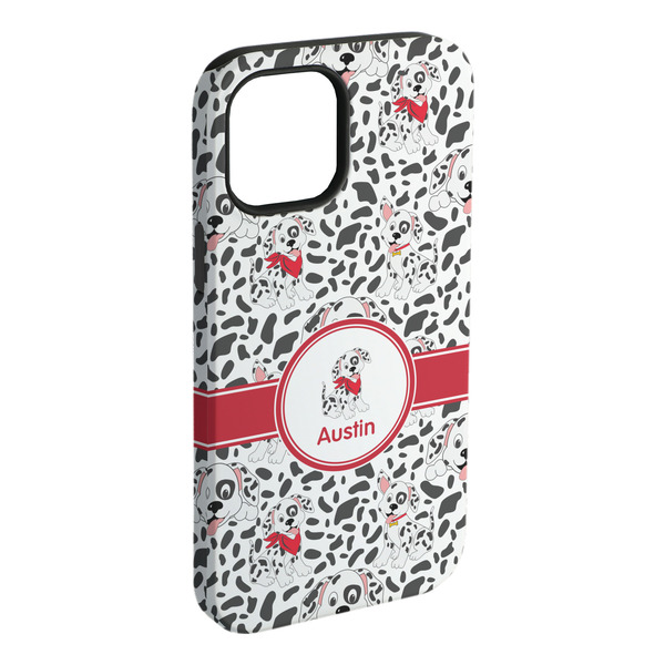 Custom Dalmation iPhone Case - Rubber Lined - iPhone 15 Plus (Personalized)