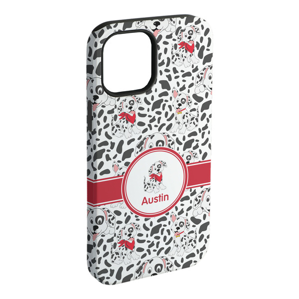 Custom Dalmation iPhone Case - Rubber Lined - iPhone 15 Pro Max (Personalized)