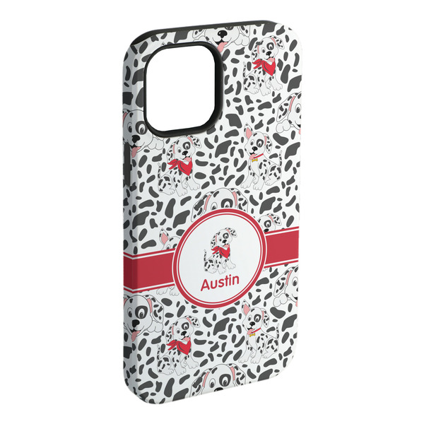 Custom Dalmation iPhone Case - Rubber Lined - iPhone 15 Pro Max (Personalized)