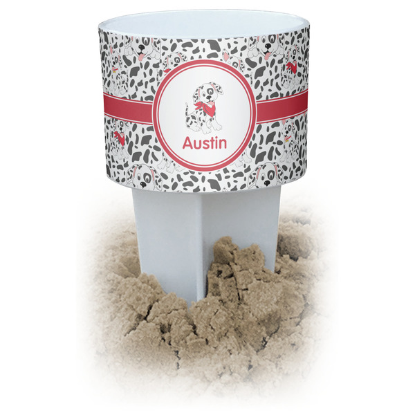 Custom Dalmation Beach Spiker Drink Holder (Personalized)