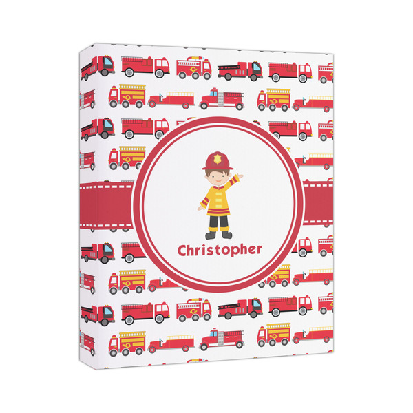 Custom Firetrucks Canvas Print - 11x14 (Personalized)