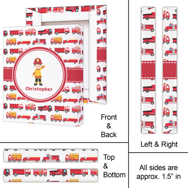 Firetrucks 11x14 - Canvas Print - Approval