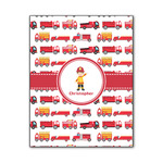 Firetrucks Wood Print - 11x14 (Personalized)