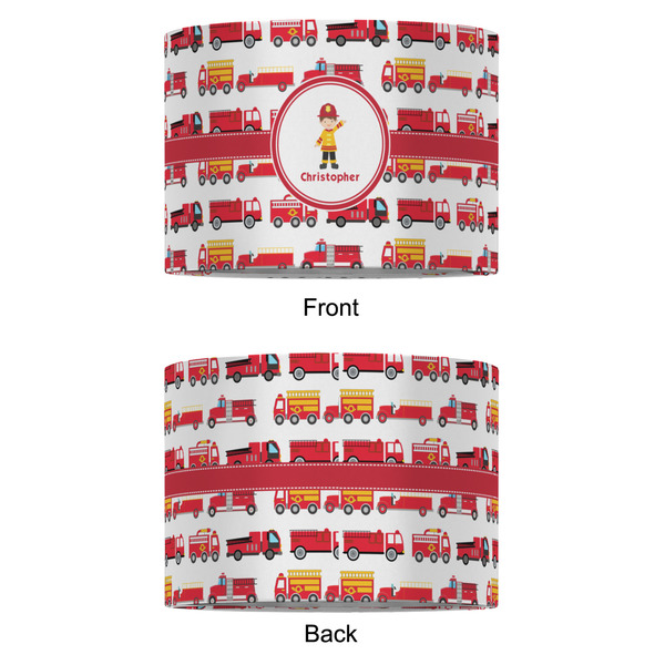 Firetrucks 12" Drum Lampshade - APPROVAL (Fabric)