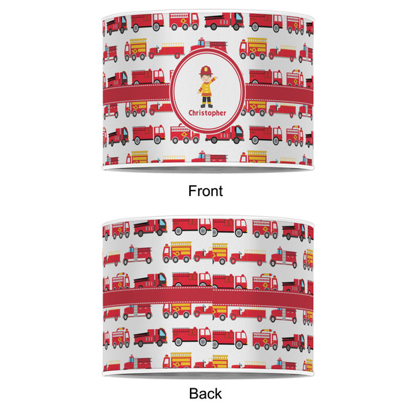 Firetrucks 12" Drum Lampshade - APPROVAL (Poly Film)