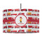 Firetrucks 12" Drum Pendant Lamp - Fabric (Personalized)