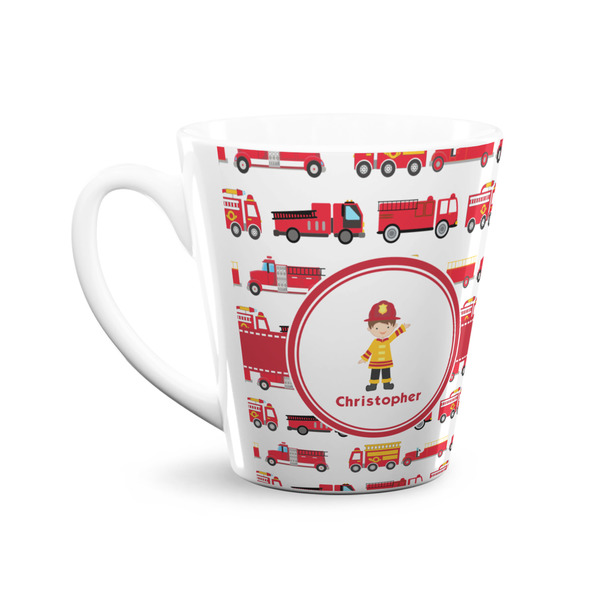 Firetrucks 12 Oz Latte Mug - Front
