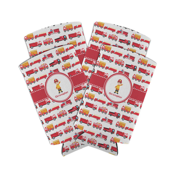 Firetrucks 12oz Tall Can Sleeve - Set of 4 - MAIN