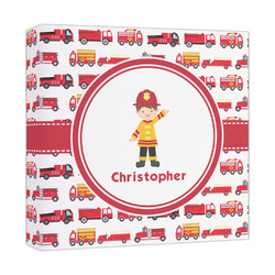 Firetrucks Canvas Print - 12x12 (Personalized)