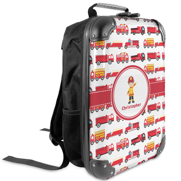 Custom Firetrucks Kids Hard Shell Backpack (Personalized)