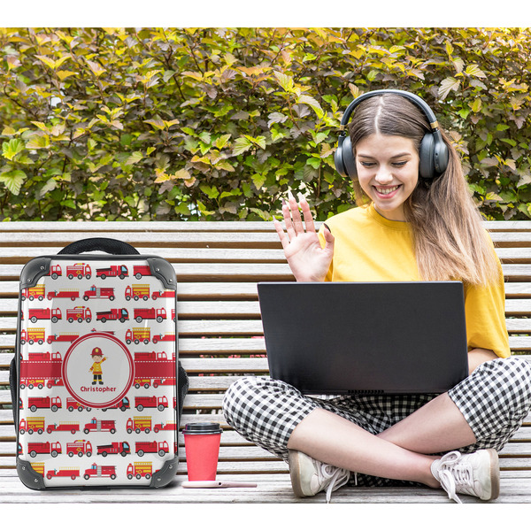 Firetrucks 15" Backpack - LIFESTYLE