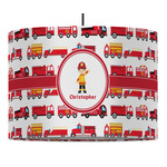Firetrucks Drum Pendant Lamp (Personalized)